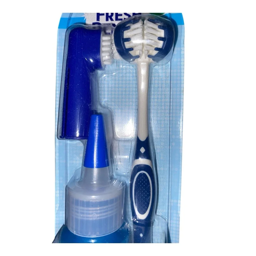 Fresh Dental Oral Care‎ Dental Kit Dog Tooth Brush Pet Canine Odor Breath New